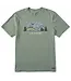 Life Is Good Men's White Tail Buck Vista Short Sleeve Crusher Tee