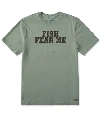 LIFE IS GOOD Life Is Good Men's Fish Fear Me Hook Short Sleeve Crusher Tee