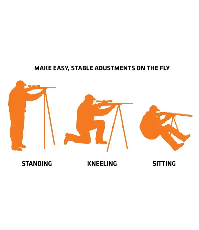 Primos Gen3 Tall Bipod Trigger Stick - 24" to 61"