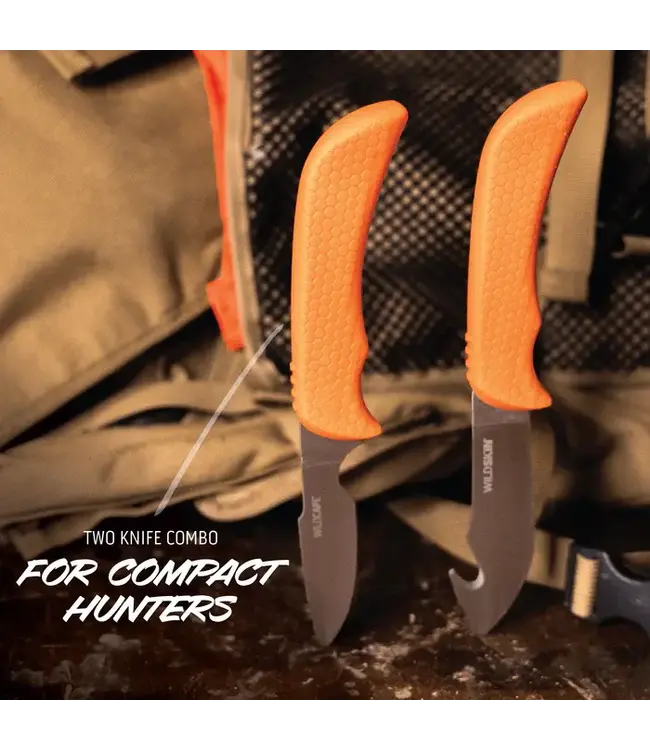 Outdoor Edge WildPair Deep-Bellied Gut-Hook Skinner & Caping Combo