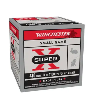 WINCHESTER Winchester Super X Ammunition - 410 Gauge, 3", 1100 fps, 3/4 oz,  6 Shot