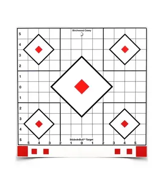 BIRCHWOOD Birchwood Stick-A-Bull 12" Adhesive Sight-In Target - 5 Pack