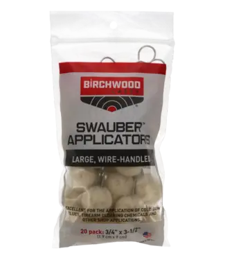 BIRCHWOOD Birchwood Swauber Applicators, 20 pack