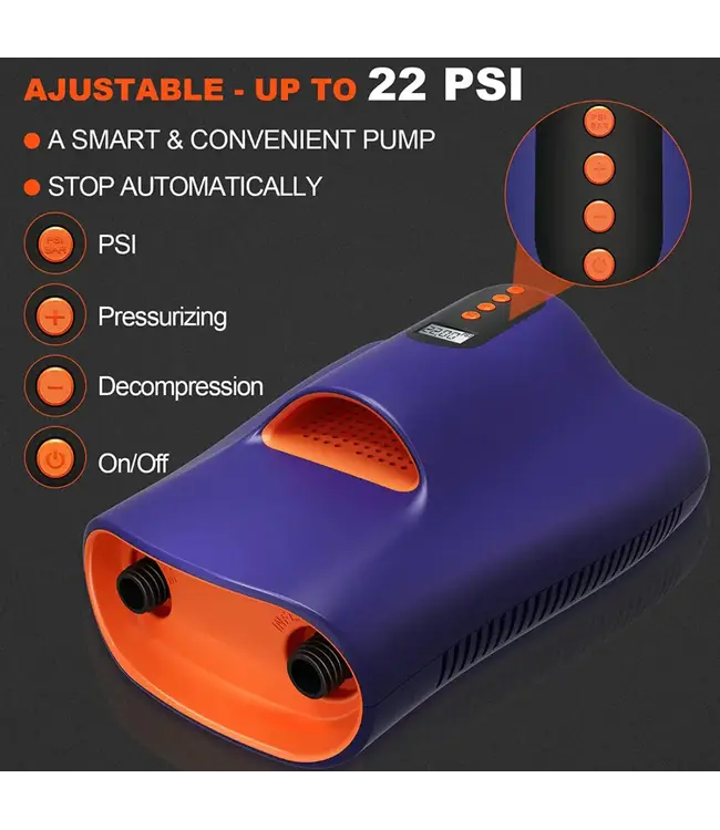 Blu Wave Electric SUP Pump - 12 V