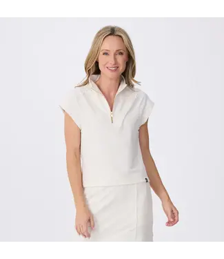 KRIMSON KLOVER Krimson Klover Women's Victoria Half Zip Cap Sleeve Pullover
