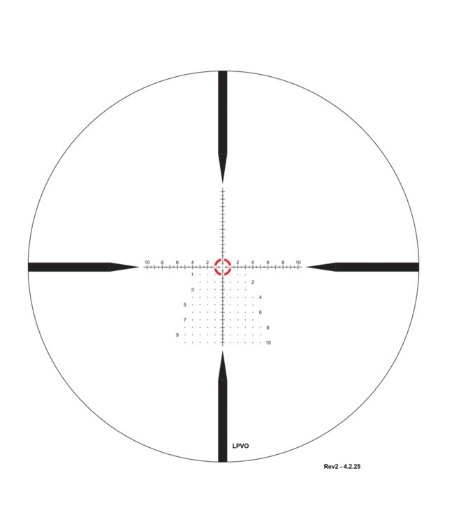 Zerotech Vengeance HD 1-10x28MM [34mm] LVPO FFP MRAD Illum. Rifle Scope