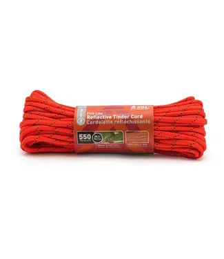 SOL- Survive Outdoors Longer Survive Outdoors Longer 550 Reflective Tinder Cord, 50 ft