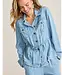 Tommy Bahama Women's Chambray O'Lei Linen-Blend Utility Jacket