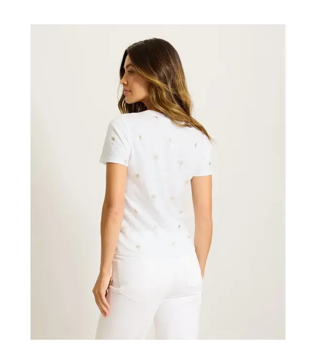 Tommy Bahama Women's Linnea Coastal Fronds Linen Top