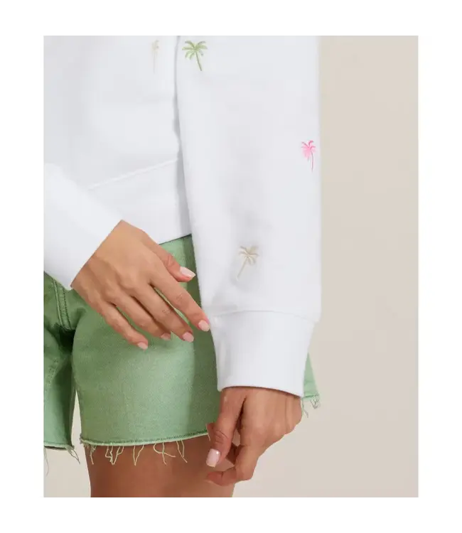 Tommy Bahama Women's Marina Del Mar Palm Tree Crew Sweatshirt