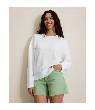 TOMMY BAHAMA Tommy Bahama Women's Marina Del Mar Palm Tree Crew Sweatshirt