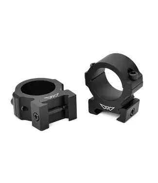 WARNE Warne Vapor Horizontal 1 inch, Medium Matte Rings