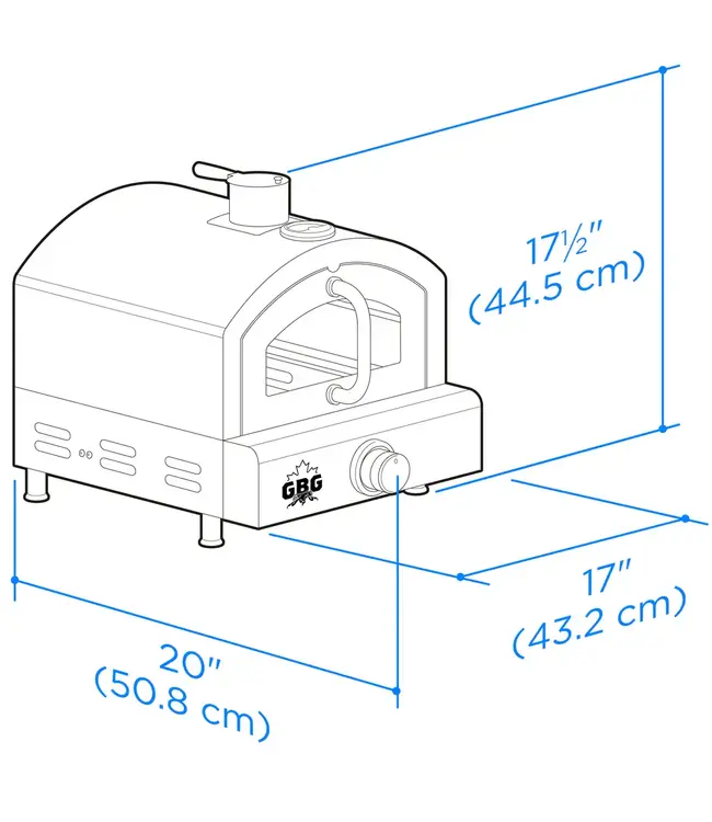 Georgian Bay Leisure Deluxe Portable Propane Outdoor Pizza Oven