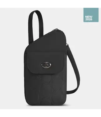 TRAVELON Travelon Runways Anti-Theft Slim Asymmetric Crossbody  Bag