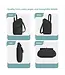 Travelon Runways Anti-Theft Slim Asymmetric Crossbody  Bag