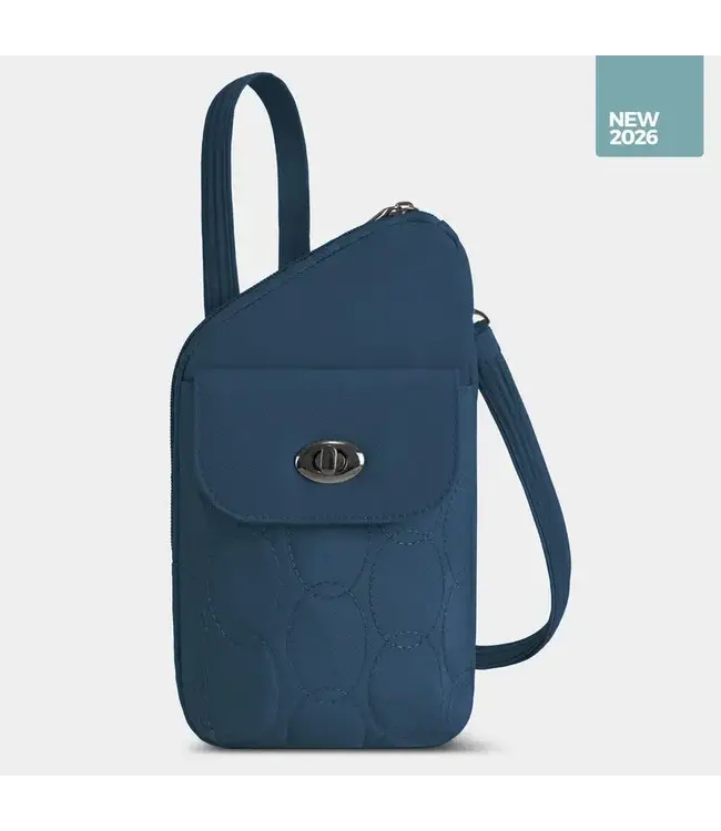 Travelon Runways Anti-Theft Slim Asymmetric Crossbody  Bag