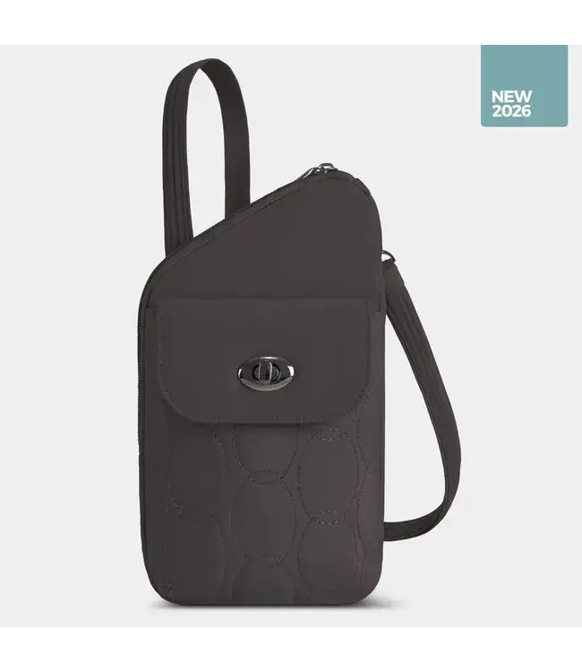 Travelon Runways Anti-Theft Slim Asymmetric Crossbody  Bag
