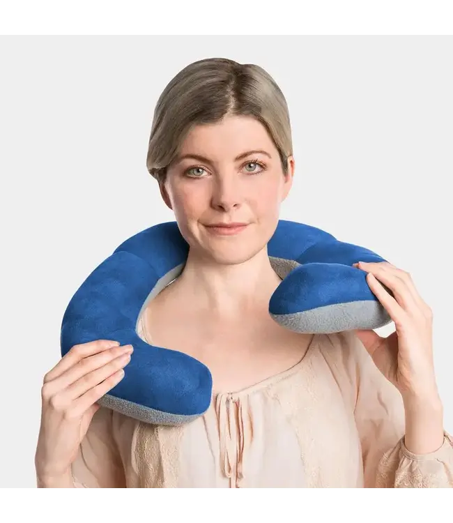 Travelon Deluxe Wrap-N-Rest Pillow - Cobalt/Grey
