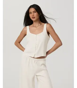 VUORI Vuori Women's Trestles Twill Button Front Top