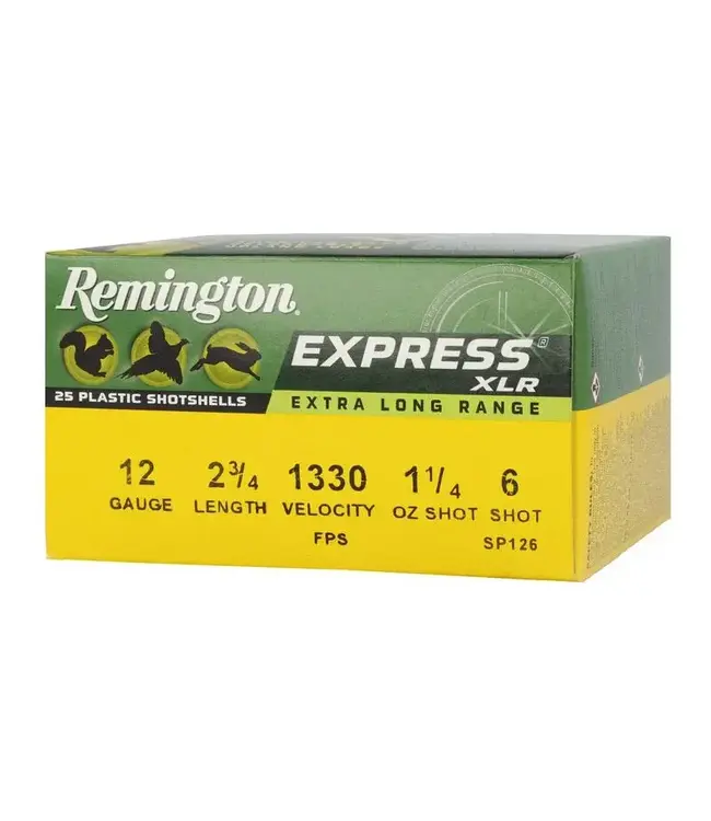Remington Express Extra Long Range Ammunition - 12 Gauge, 6 Shot, 2-3/4 in, 1 1/4 oz, 1330 fps