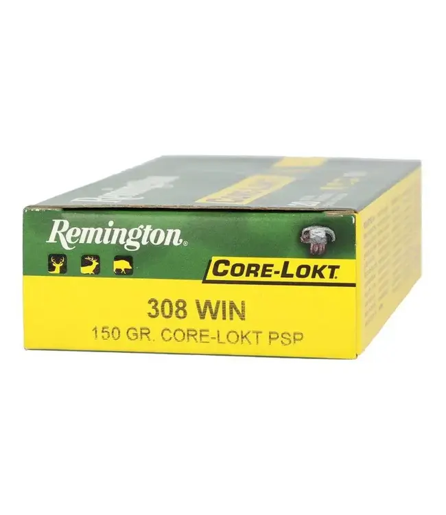 Remington Core-Lokt Ammunition - 308 Win, 150 Grain, Pointed Soft Point Core Lokt, 2820 fps