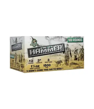 Hevi-Shot Hevi-Hammer Ammunition - 12 Gauge, 3 Shot, 3 in, 1 1/4 oz, 1500 fps