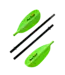 Aqua Bound Manta Ray Fiberglass 4-Piece Snap-Button Kayak Paddle