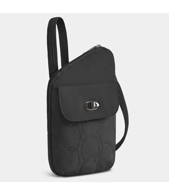 Travelon Runways Anti-Theft Slim Asymmetric Crossbody  Bag