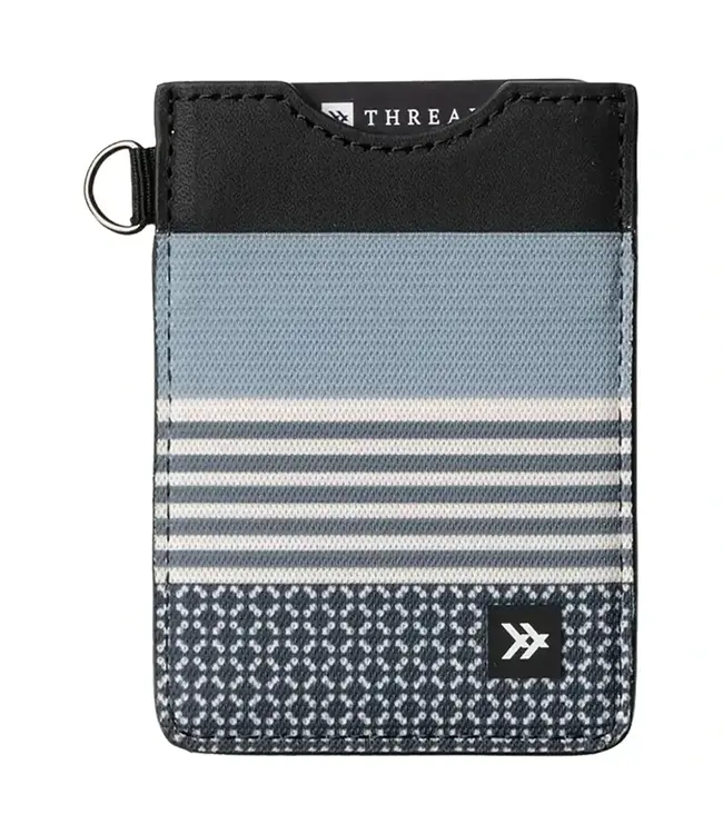 Thread Vertical Leather Wallet