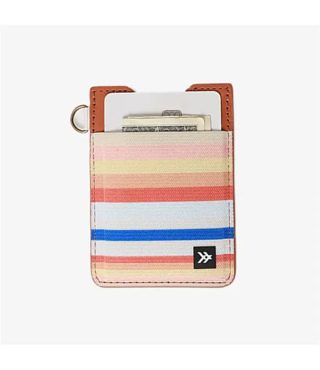 Thread Vertical Leather Wallet