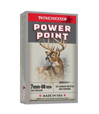 WINCHESTER Winchester Power-Point Ammunition - 7mm-08 REM, 140 Grains