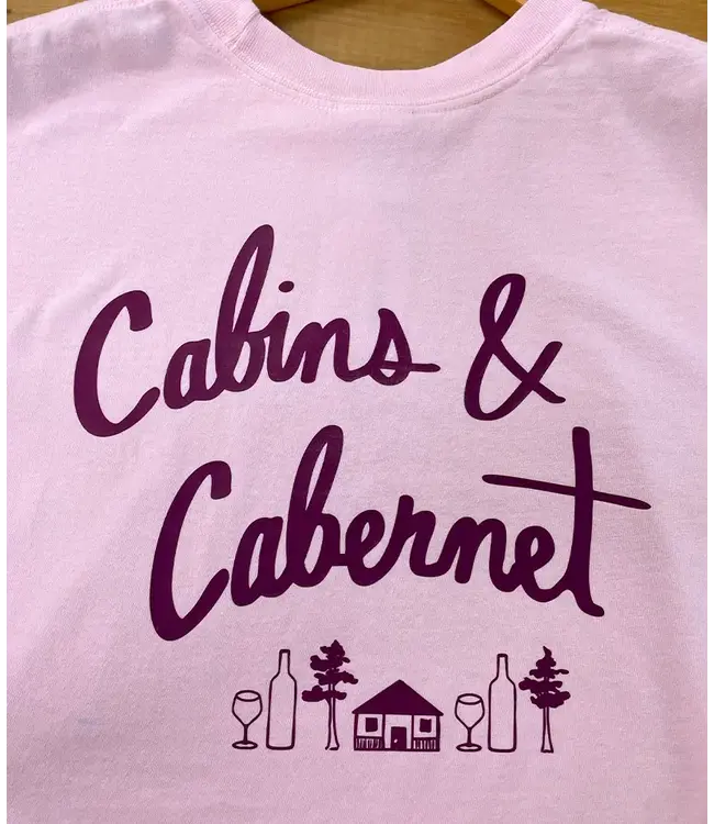 Poplar & Pine Women’s Cabins & Cabernet Tee