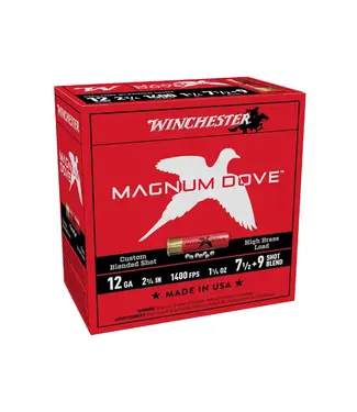 WINCHESTER Winchester Magnum Dove Ammunition - 12 Gauge, 2 3/4", 1400 FPS, 1 1/4 oz, 7 1/2+9 Shot Blend