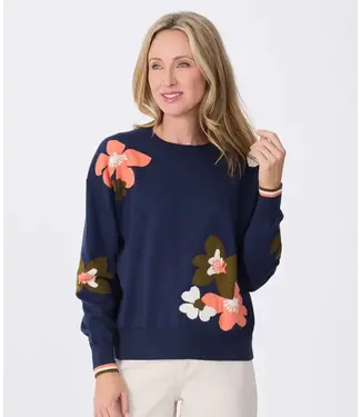 KRIMSON KLOVER Krimson Klover Women's Blossom Floral Sweater