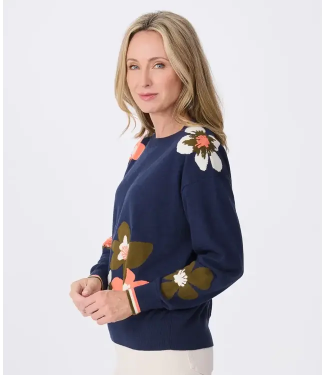 Krimson Klover Women's Blossom Floral Sweater