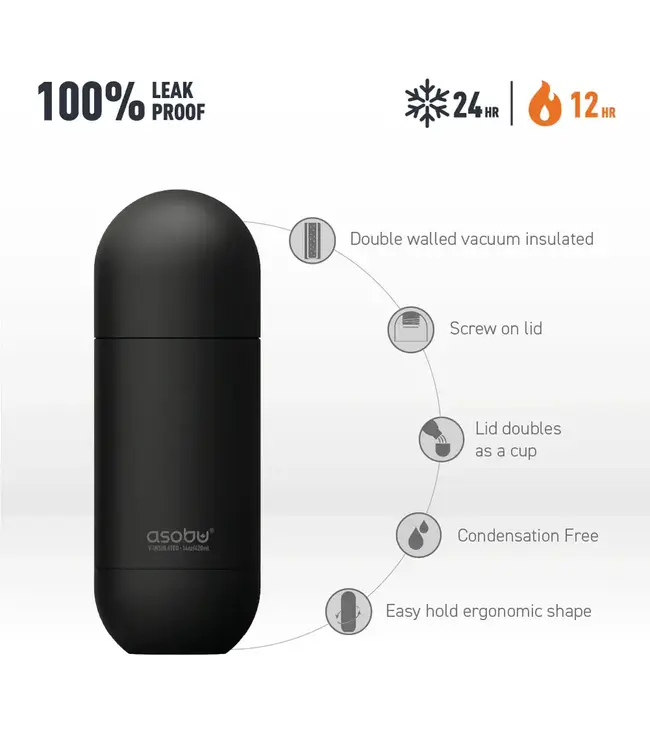 Asobu Orb Bottle - 14 oz
