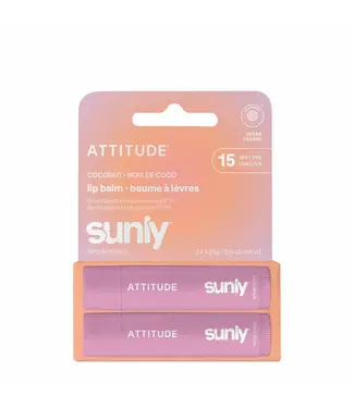 ATTITUDE Attitude Lip Balm Duo - SPF 15, Coconut