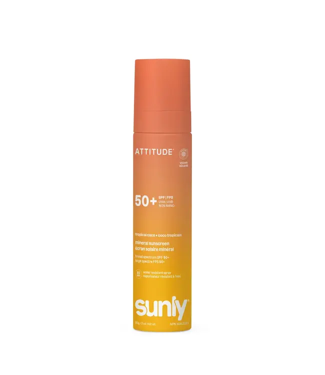 Attitude Sunly Face & Body Sunscreen Spray - SPF 50