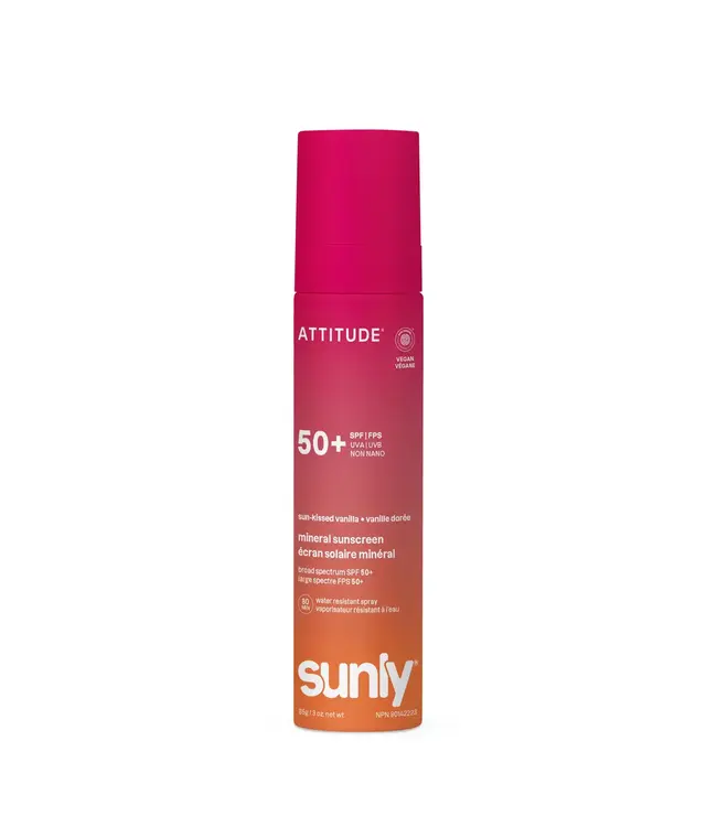 Attitude Sunly Face & Body Sunscreen Spray - SPF 50