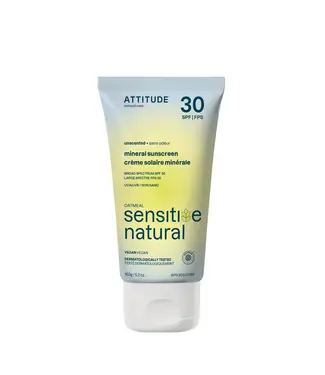 ATTITUDE Attitude Mineral Sunscreen - SPF 30, Unscented for Sensitive Skin