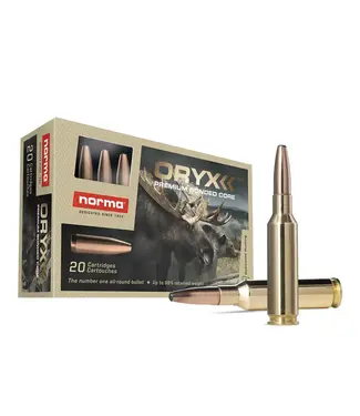 Norma Oryx Premium Bonded Core Ammunition -  6.5 Creedmoor, 156gr