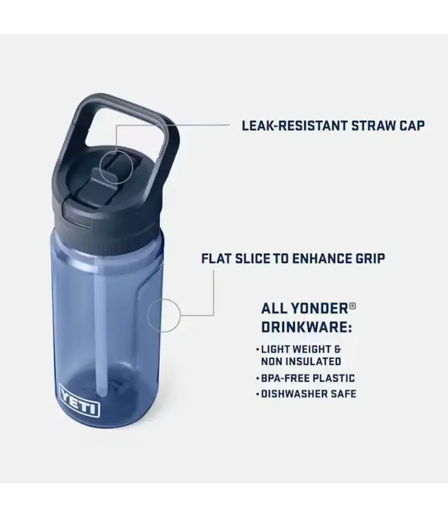 Yeti Yonder Jr. 20 oz Water Bottle With Colour-Matched Straw Cap