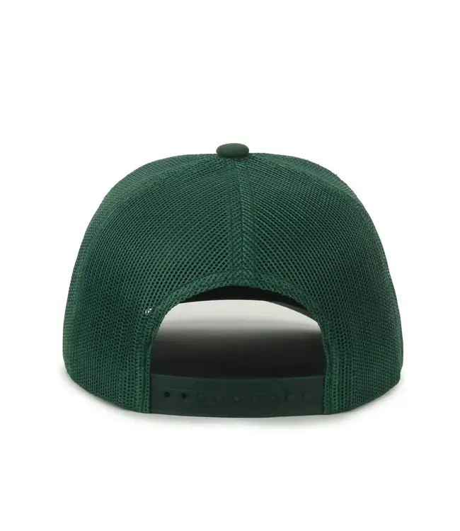 Outdoor Cap Pole Dance Trucker Hat - Ivory/Dark Green