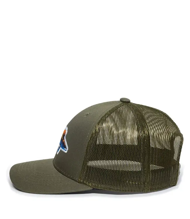 Outdoor Cap Sunset Fish Trucker Hat
