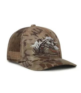 Outdoor Cap Duck Embroidered Trucker Hat - Highlander Camo