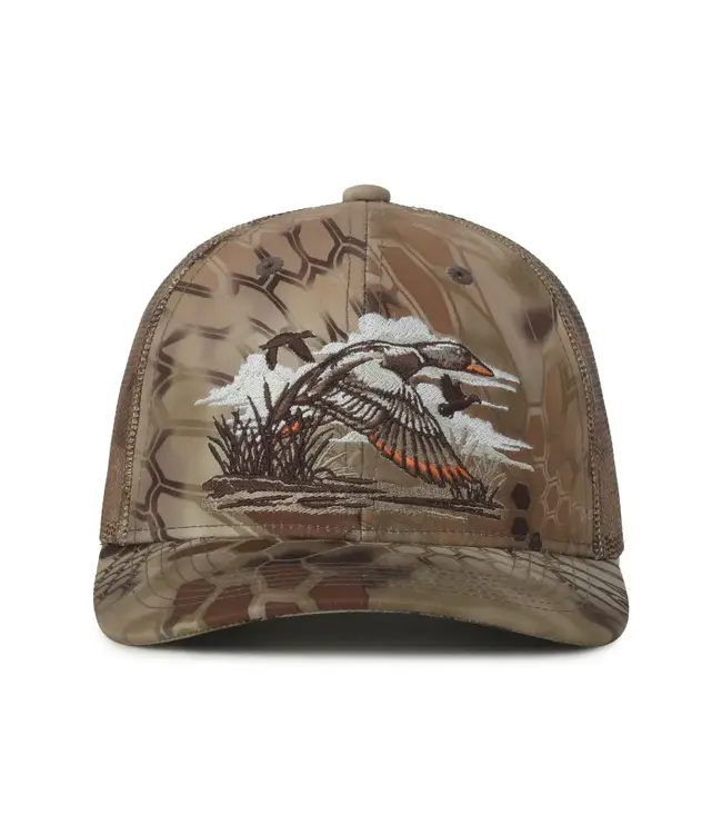 Outdoor Cap Duck Embroidered Trucker Hat - Highlander Camo