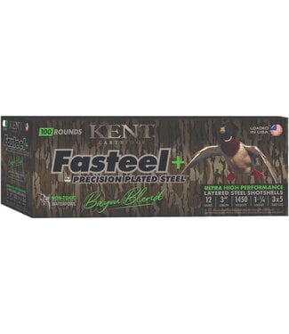 KENT CARTRIDGE Kent Faststeel + Bayou Blend 12GA 3" 1-3/8OZ #3x5 [1450 FPS]