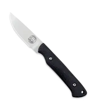 WHITE RIVER KNIFE & TOOL White River Small Game Knife - Black Burlap Micarta, Magnacut