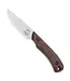 White River Axiom Knife - Micarta Natural Burlap