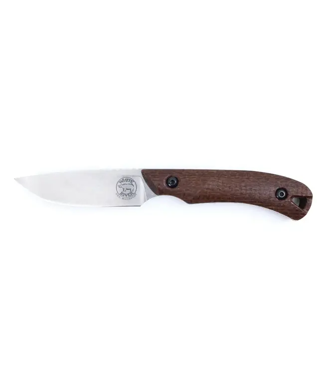 White River Axiom Knife - Micarta Natural Burlap